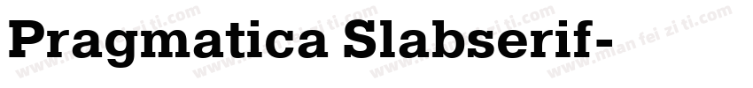 Pragmatica Slabserif字体转换